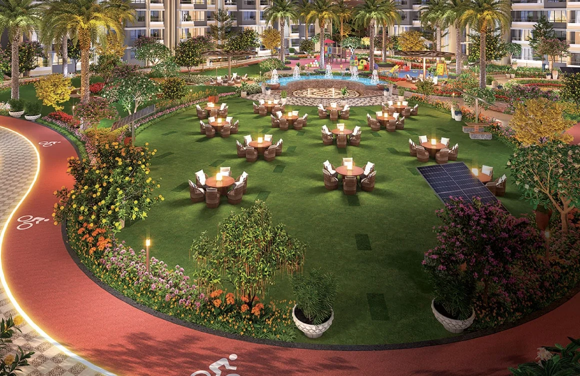 VTP CIELO Bavdhan Entrance Lawn Amenities Image